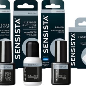 Sensista All Best Basics set - Gellak - Primer, Base&topcoat, Cleanser&wipes en Lint free wipes - Voordeelset