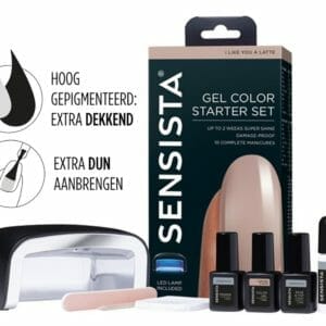 Sensista Gellak Starter Set I like You A Latte - met LED-lamp - Nude