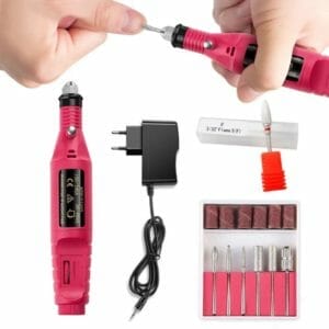 ShineShaper - Elektrische Nagelvijl - Alle Nagel Typen - Draagbaar - Rood