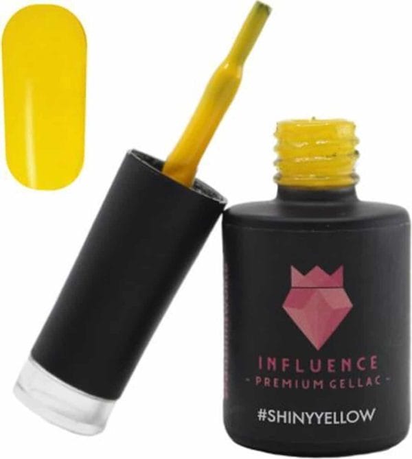 #shinyyellow - influence gellac - uv/led gellak - gel nagellak - gel lak - geel - 10 ml