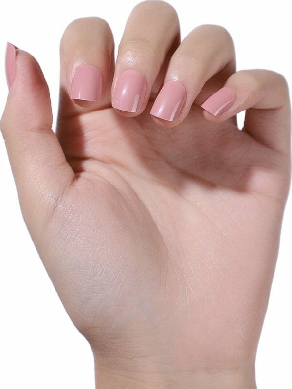 Shorty nude - nail tabs - press on nails - nep nagels - plak nagels nude