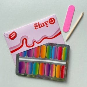 Slayo - Nail Wraps -- Over The Rainbow -- Nagel Wraps - Nail Stickers - DIY - Nail Art - Nagelstickers - GEEN lamp nodig - regenboog nagels