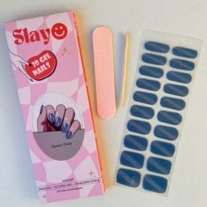 Slayo© - Gellak Stickers - Denim Daze - Nagelstickers - Gel Nail Wrap - Nail Art Stickers - Nail Art - Gellak Nagels - Gel Nagel Stickers - Nail Wraps - LED/UV lamp nodig