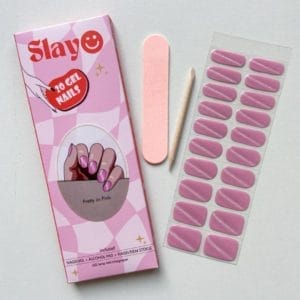 Slayo© - Gellak Stickers - Pretty in Pink - Nagelstickers - Gel Nail Wrap - Valentijn cadeautje voor haar - Nail Art Stickers - Nail Art - Gellak Nagels - Gel Nagel Stickers - Nail Wraps - LED/UV lamp nodig