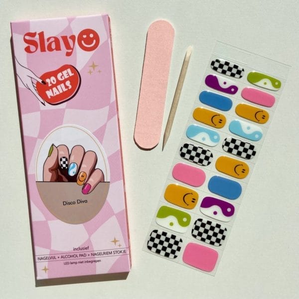 Slayo® - gel nail wraps - disco diva - gellak stickers - diy manicure - nagel stickers - nail art - nagelstickers - led/uv lamp nodig