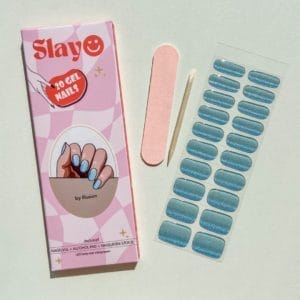 Slayo® - Gel Nail Wraps - Icy Illusion - Gellak Stickers - DIY Manicure - Nagel Stickers - Nail Art - Nagelstickers - LED/UV lamp nodig