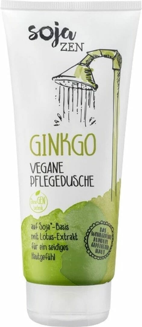 Sojazen ginkgo showergel 200 ml - soja zen ginkgo biloba - douchegel op soja-basis - vegan - veganistische douchegel - shower gel