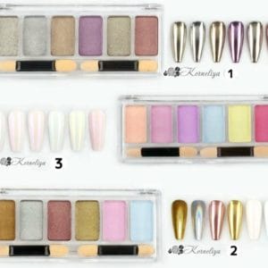 Solide Nail Art Pigment Compleet Set 3 Stuks