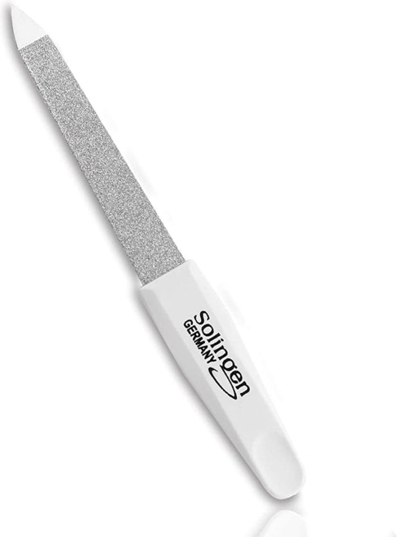 Solingen professionele saffier nagelvijl - dubbelzijdig - 10 cm - wit Solingen nagelvijl - saffier - 11 cm - wit