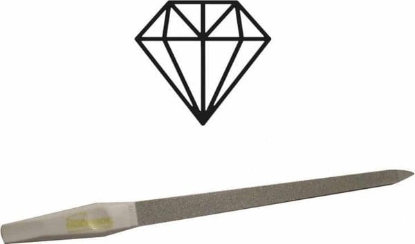 Solingen Professioneel Diamant Nagelvijl 15CM (vijl voor nagels mannen en vrouwen) - Manicure & Pedicure