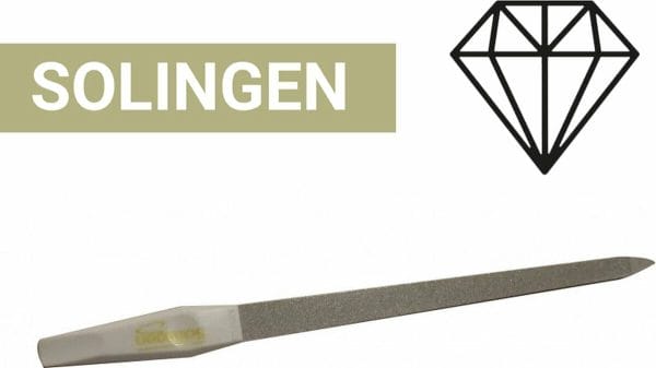 Solingen - Professionele Diamant Nagelvijl - 15CM - Altijd Mooie Nagels - Manicure & Pedicure - Duitse Kwaliteit - 5 Jaar Garantie