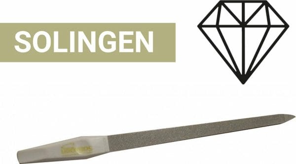 Solingen - Professionele Diamant Nagelvijl - 20CM - Altijd Mooie Nagels - Manicure & Pedicure - Duitse Kwaliteit - 5 Jaar Garantie