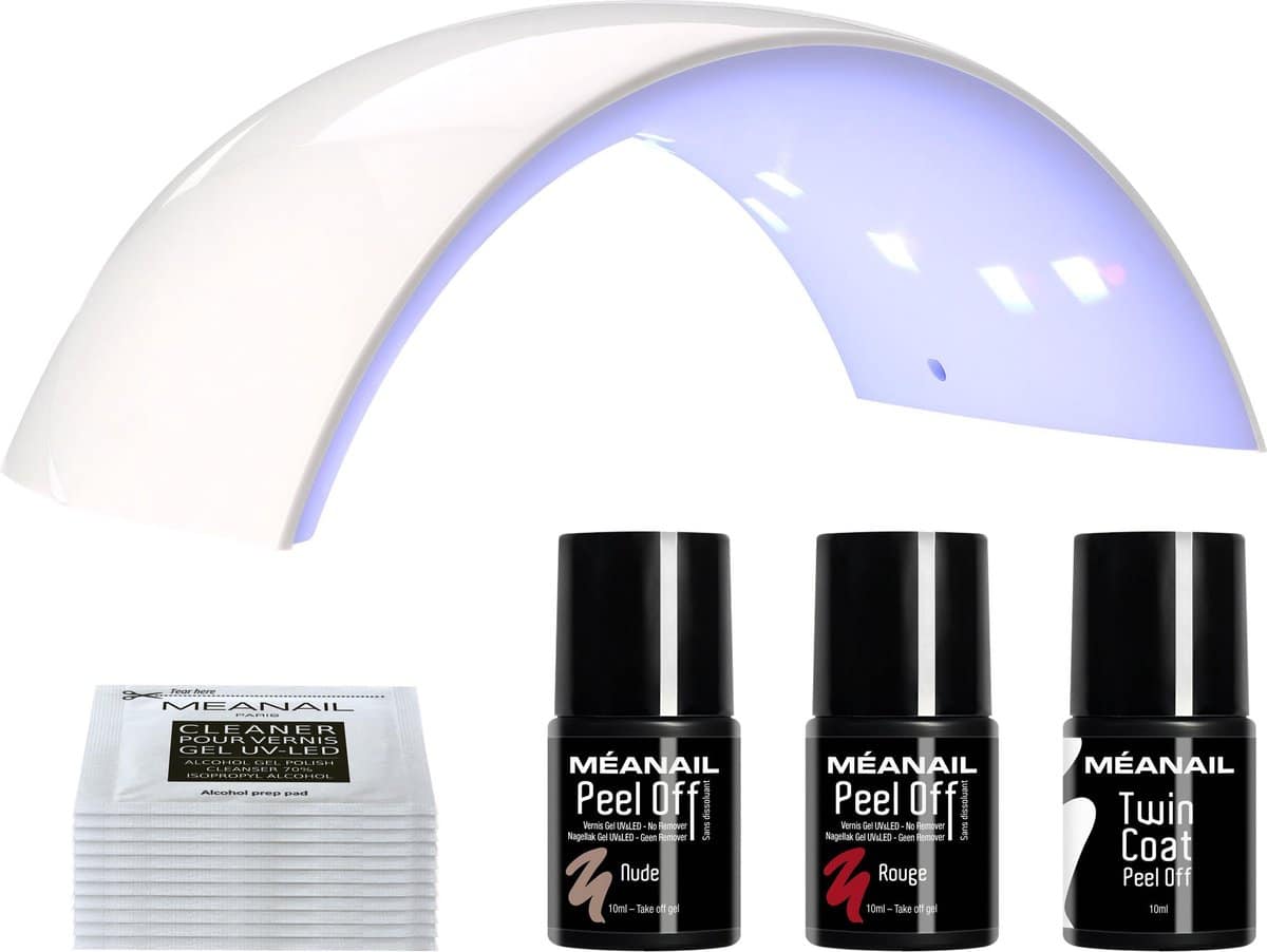 Starterspakket gellak - MEANAIL UV lamp - - Peel Off Gel Nagellak - over gelnagels