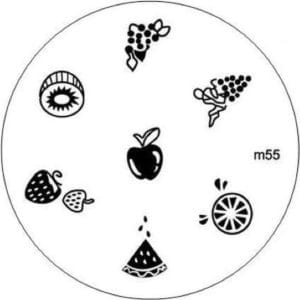 Stempel plaatje voor uw stamping nailart M55.