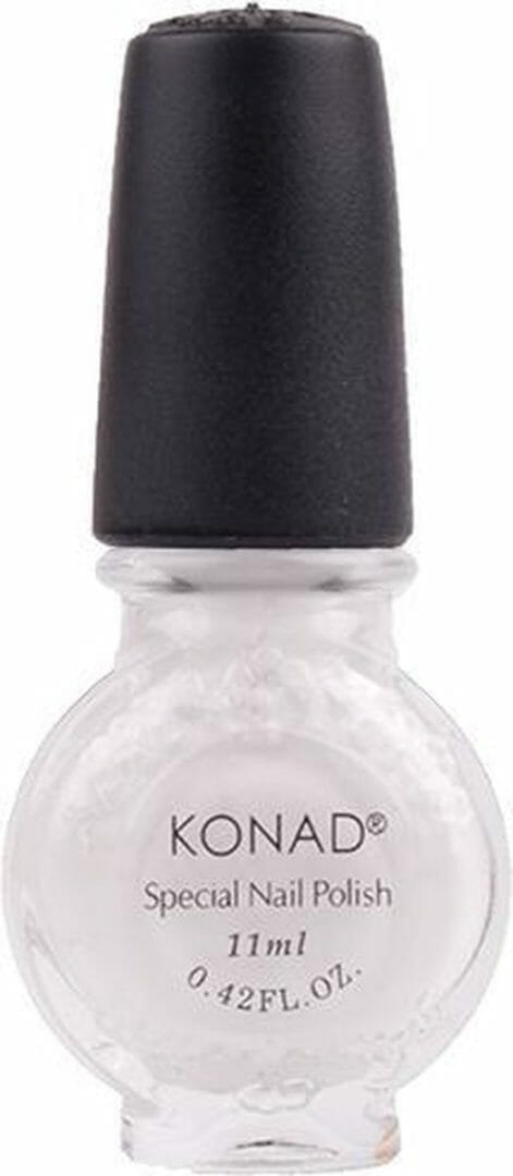 Stempellakset - black pearl, white en topcoat | KONAD -