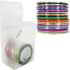 Striping tape pakket, nailart set met liefst 34 kleuren!