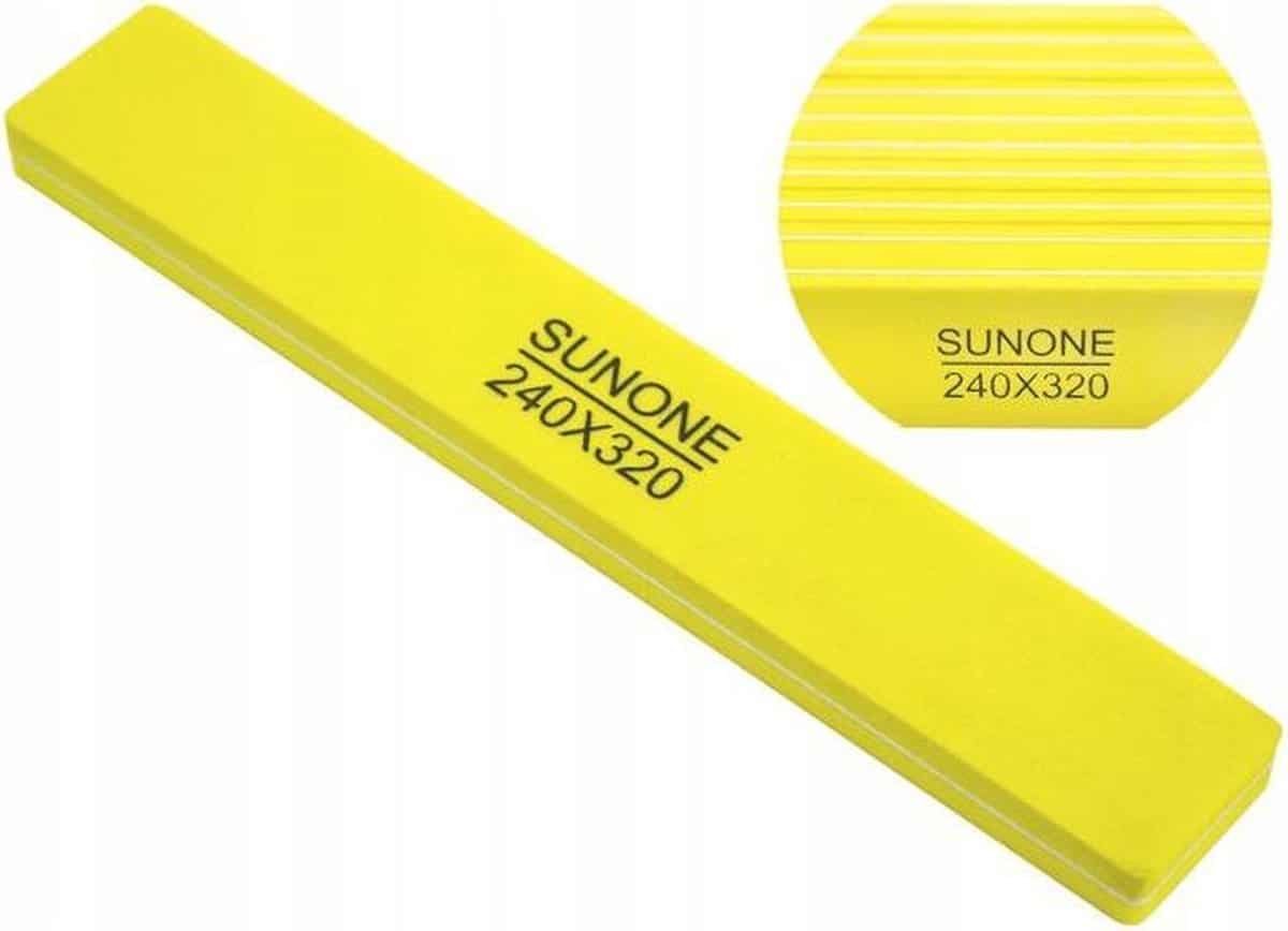 Sunone nagelvijl 240/320 geel Sunone nagelvijl 240/320 geel