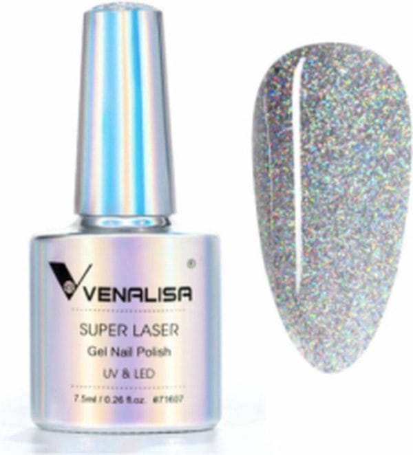 Super laser glitter gellak - 7,5ml - Gellak - Nagel glitters - Nail art - Glitters voor nagels - UVgel - Mooie glitters - Nagelverzorging - Nagelstyliste - Nepnagels - Nailart tools - Nagelversiering