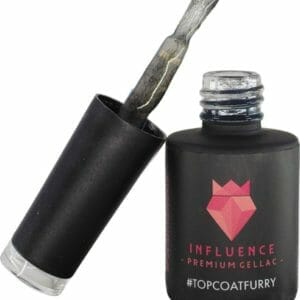 #TOPCOATFURRY - Influence Gellac - No wipe topcoat - Topcoat gellak UV - UV Gellak - Gel nagellak - Gellac - Kado vrouw - Valentijns cadeau - Kado voor haar - 10 ml