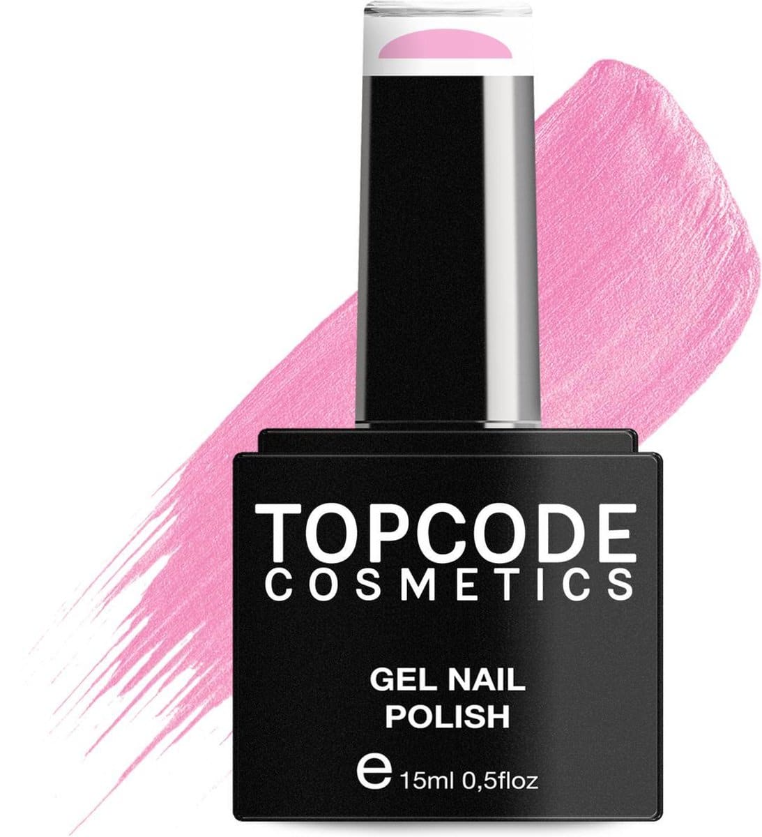 Roze gellak van topcode cosmetics - blush pink - mcpu40 - 15 ml - gel nagellak nagellak roze gellac Topcode cosmetics gellak - blush pink - #mcpu40 - 15 ml - gel nagellak