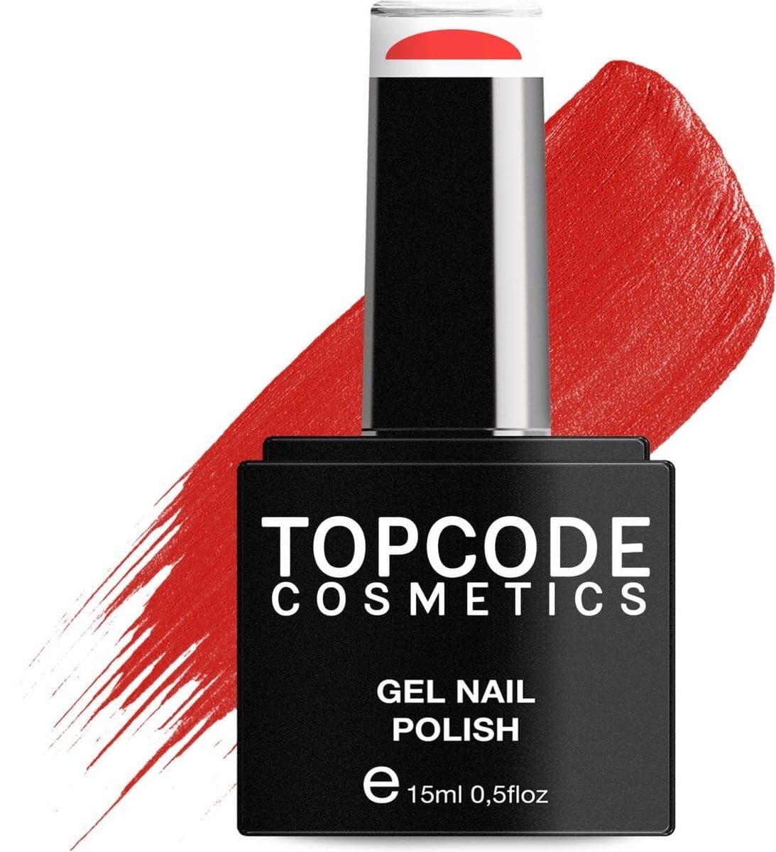 Rode gellak van topcode cosmetics - imperial red - mcre07 - 15 ml - gel nagellak nagellak rood gellak rood gellac Topcode cosmetics gellak - imperial red - #mcre07 - 15 ml - gel nagellak