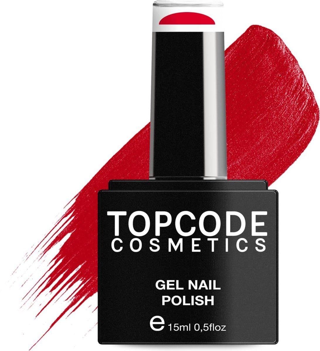 Rode gellak van topcode cosmetics - ruby red - mcre01 - 15 ml - gel nagellak nagellak rood gellak rood gellac Topcode cosmetics gellak - ruby red - #mcre01 - 15 ml - gel nagellak