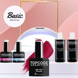 TOPCODE Cosmetics gellak starterspakket - Basic Starter Set - Gellak MCBS01- incl. 1 rode kleur