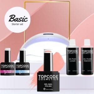 TOPCODE Cosmetics gellak starterspakket - Basic Starter Set - Gellak MCBS02 - incl. 1 roze kleur