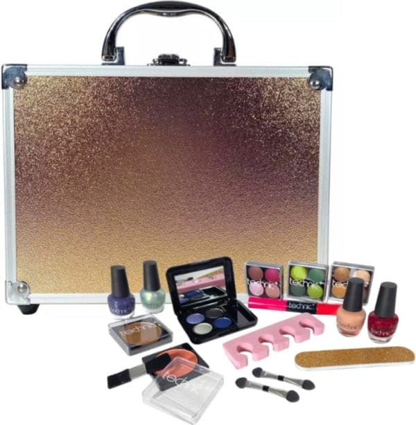 Technic cadeauset make-up rose gold case medium