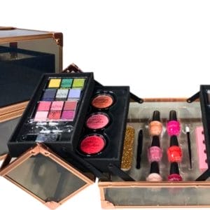 Technic Cadeauset Make-Up Rose Gold & Black Filled Beauty Case