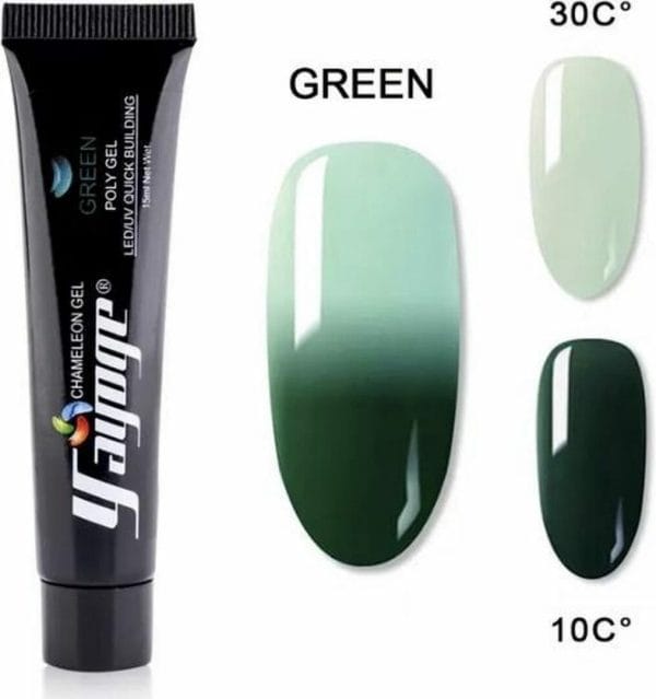 Temperatuur veranderende polygel green 15 gram