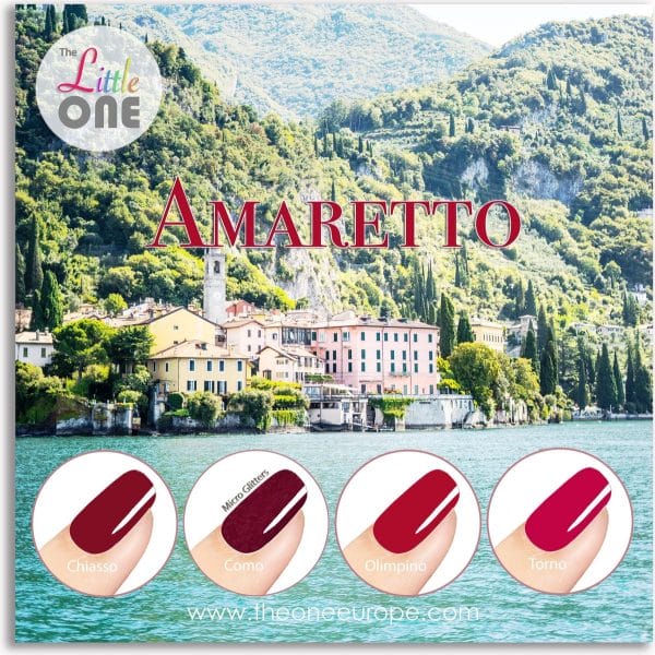 The Little One Amaretto Color Gellak Set - 4-delig - 7ML - Rood kleuren - voor UV & LED lamp