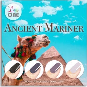 The One Ancient Mariner Color Gellak Set - 4-delig - 7ML - Zwart, Grijs Kleuren - voor UV & LED lamp
