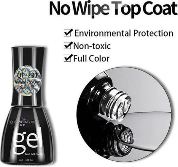 Top coat gellak - no wipe - UV/LED - 15mL