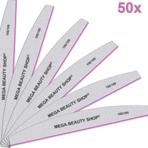 Trapeze vijlen zebra 100/100 - 50st. Nagel Vijlen- Nagels