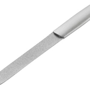 Twinox Mat Roestvrij Staal Saffier Nagelvijl, 130 mm Lengte, Zilver