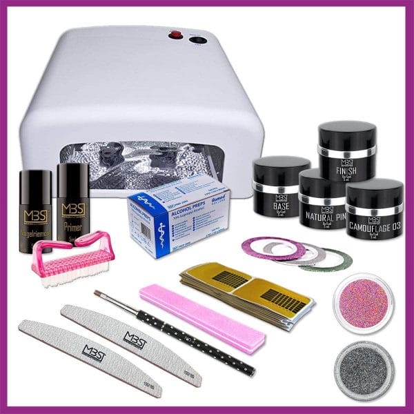 Uv gel startpakket met UV lamp,Starter Kit Set,Gelnagels Starterspakket MBS®