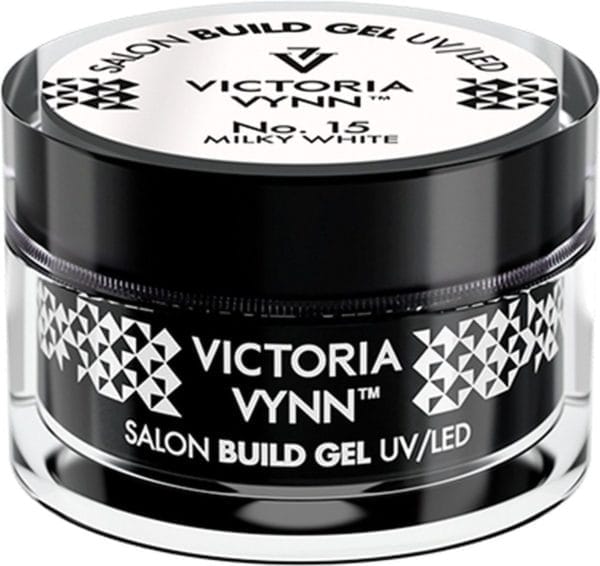 Victoria vynn builder gel 15ml | 15 milky white | glanzende topcoat - hoogglans - gellak - gelpolish - gel - buildergel - glittertop - gelnagels - nagels - manicure - nagelverzorging - verzorging - megabase - hardener - bond - nailwipe - caramdia