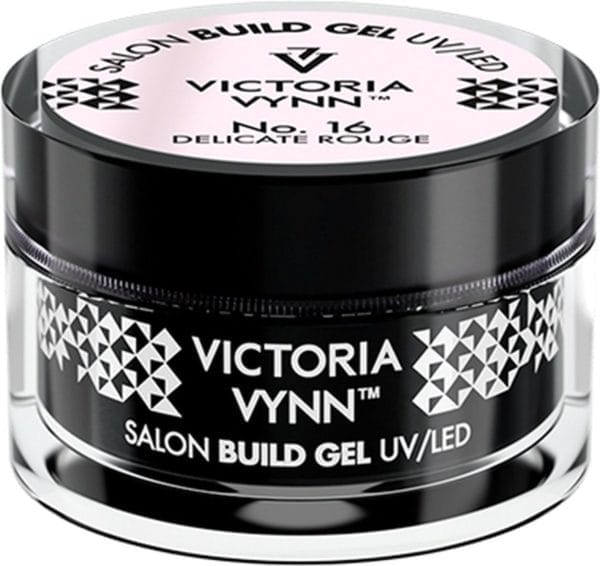 Victoria vynn builder gel 15ml | 16 delicate rouge | glanzende topcoat - hoogglans - gellak - gelpolish - gel - buildergel - glittertop - lak - gelnagels - nagels - nagelverzorging - verzorging - megabase - hardener - bond - nailwipe - caramdia