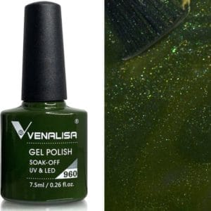 Venalisa - 960 - Emerald Green - Sparkle - Gel Nagellak - Gellak - Glitter - Groen