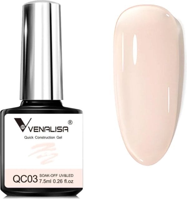 Venalisa biab licht nude - 7. 5 ml - licht nude biab - builder gel - biab nagellak - builder in a bottle - biab nagel builder - biab kleuren - venalisa biab