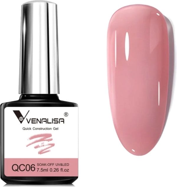 Venalisa biab roze - 7. 5 ml - roze biab - builder gel - biab nagellak - builder in a bottle - biab nagel builder - biab kleuren - venalisa biab