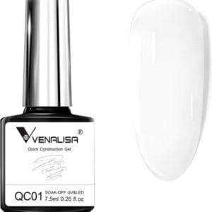 Venalisa BIAB Wit - 7.5 ml - Witte BIAB - Builder Gel - BIAB Nagellak - Builder in a Bottle - BIAB Nagel Builder - BIAB Kleuren - Venalisa BIAB