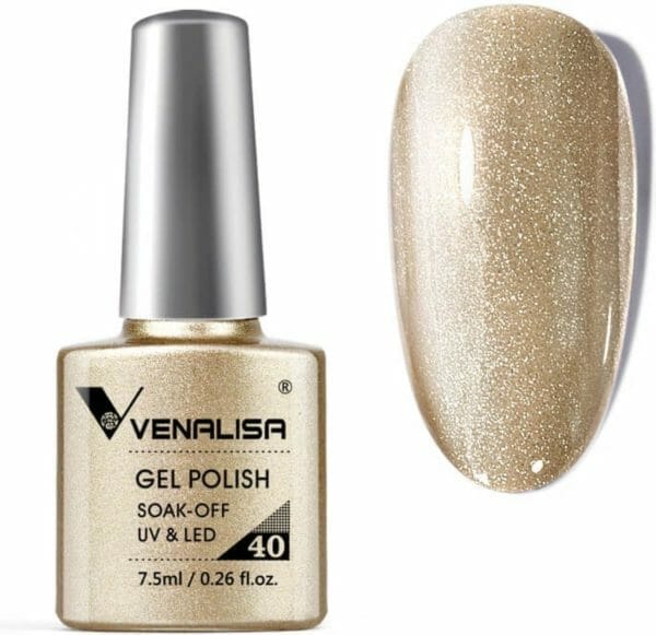 Venalisa gellak champagne - 7. 5 ml - champagne gellak - gellac champagne - gellak kleuren - venalisa gellak - gellak nagellak