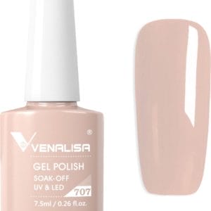 Venalisa Gellak Nude - 7.5 ml - 707 - Gellak Naturel - Gellak Beige - Gellak Nude Kleuren - Gellac Nude - Gellak French - Gellak French Pink - Gellak Kleuren - Venalisa Gellak - Gellak Nagellak