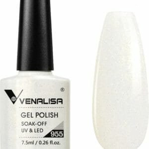 Venalisa Gellak Parelmoer Wit - 7.5 ml - Gellak Parelmoer - Gellac Parelmoer - Parelmoer Gellak - Gellak Kleuren - Venalisa Gellak - Gellak Nagellak
