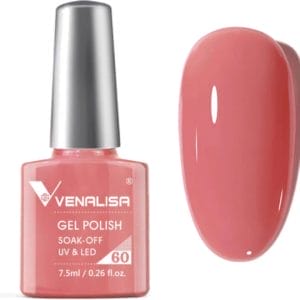 Venalisa Gellak Peach Pink - 7.5 ml - Perzik Gellak - Gellak Roze - Peach Gellak - Roze Gellak - Gellak Kleuren - Venalisa Gellak - Gellak Nagellak