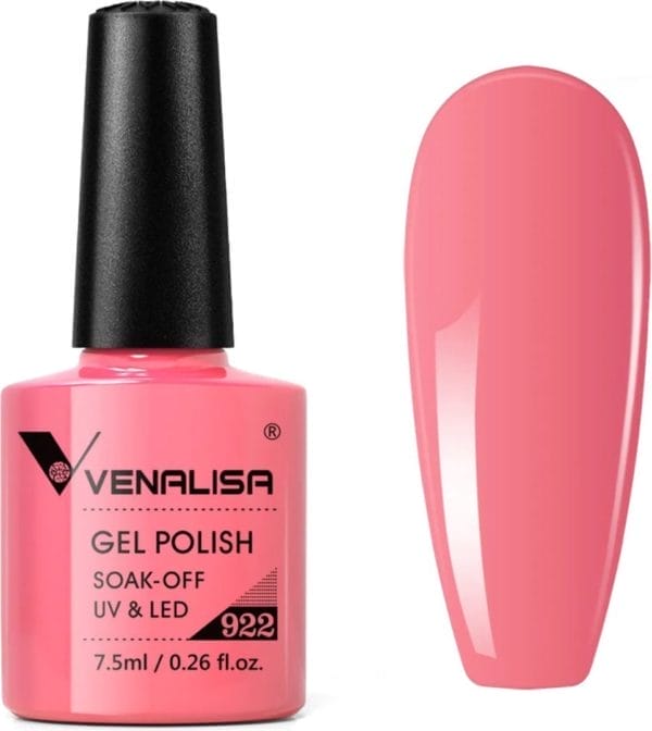 Venalisa gellak roze - 7. 5 ml - 922 - roze gellak - gellac roze - gellak pink - gellak oudroze - gellak oud roze - gellak kleuren - venalisa gellak - gellak nagellak