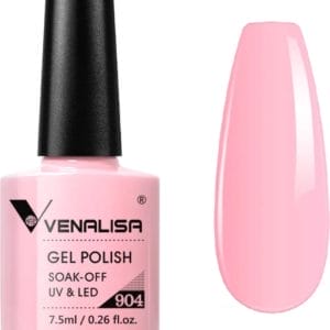 Venalisa Gellak Roze - 7.5 ml - Pastel Roze Gellak - Gellak Licht Roze - Gellak Pastel - Gellac Roze - Gellak Roze Nude - Gellak Pastel Kleuren - Gellak Pink - Gellak French Pink - Gellak Kleuren - Gellak Nagellak