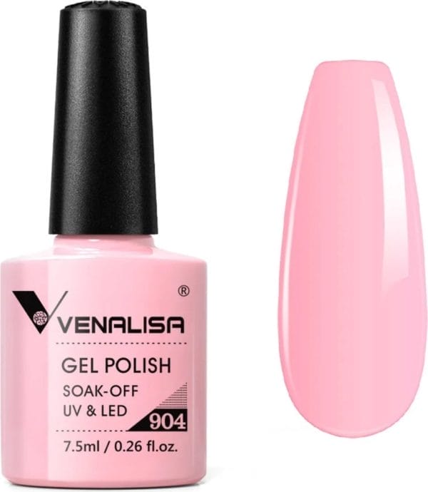 Venalisa gellak roze - 7. 5 ml - pastel roze gellak - gellak licht roze - gellak pastel - gellac roze - gellak roze nude - gellak pastel kleuren - gellak pink - gellak french pink - gellak kleuren - gellak nagellak